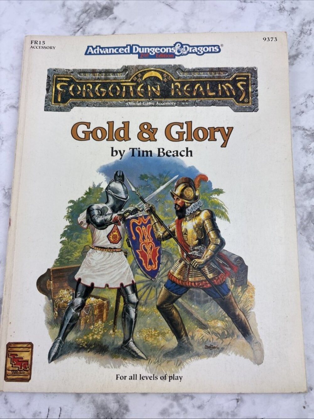 -GOLD & GLORY TSR FR15 Forgotten Realms AD&D Advanced Dungeons & Dragons 1992